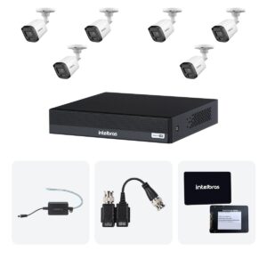 Kit 6 Cameras VHL 1220 B + DVR MHDX 1208-C 8 Canais + SSD 512GB + Fontes + Baluns
