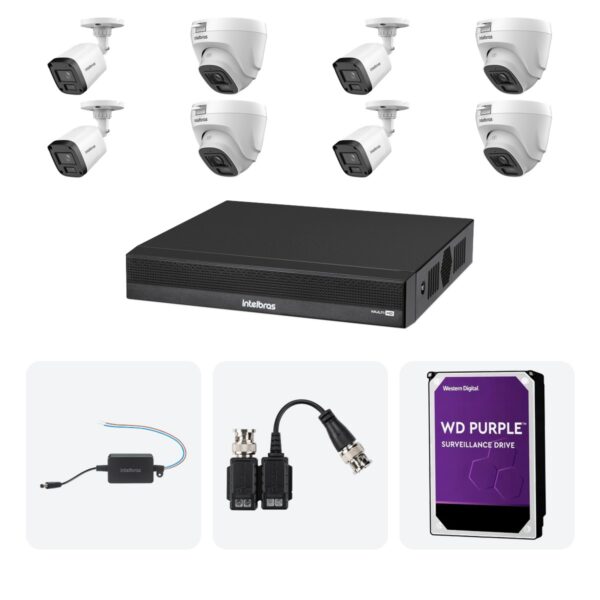 Kit 12 Cameras VHL 1220 B e D + DVR MHDX 1216-C 16 Canais + HD 2TB + Fontes + Baluns