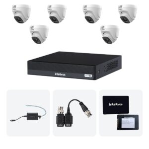Kit 6 Cameras VHL 1220 D + DVR MHDX 1208-C 8 Canais + SSD 512GB + Fontes + Baluns