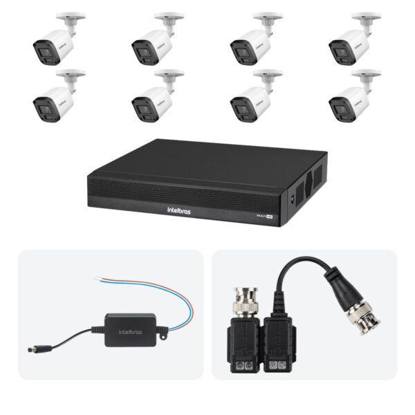 Kit 12 Cameras VHL 1220 B + DVR MHDX 1216-C 16 Canais + Fontes + Baluns