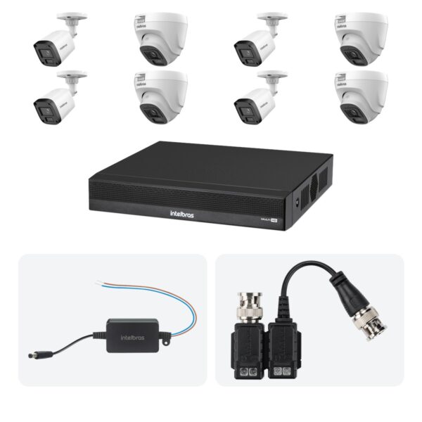 Kit 10 Cameras VHL 1220 B e D + DVR MHDX 1216-C 16 Canais + Fontes + Baluns