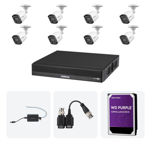 Kit 16 Cameras VHL 1220 B + DVR MHDX 1216-C 16 Canais + HD 2TB + Fontes + Baluns